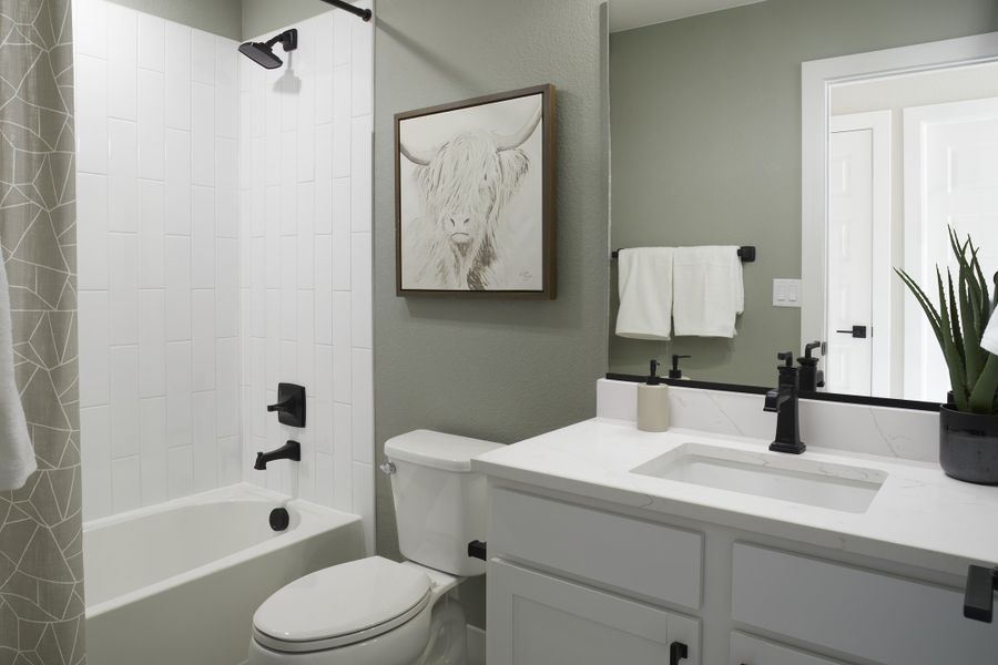 Representative furnished interior of a home built from the Brendon by Lokal Homes in Victory Ridge, Colorado Springs (Image 13).