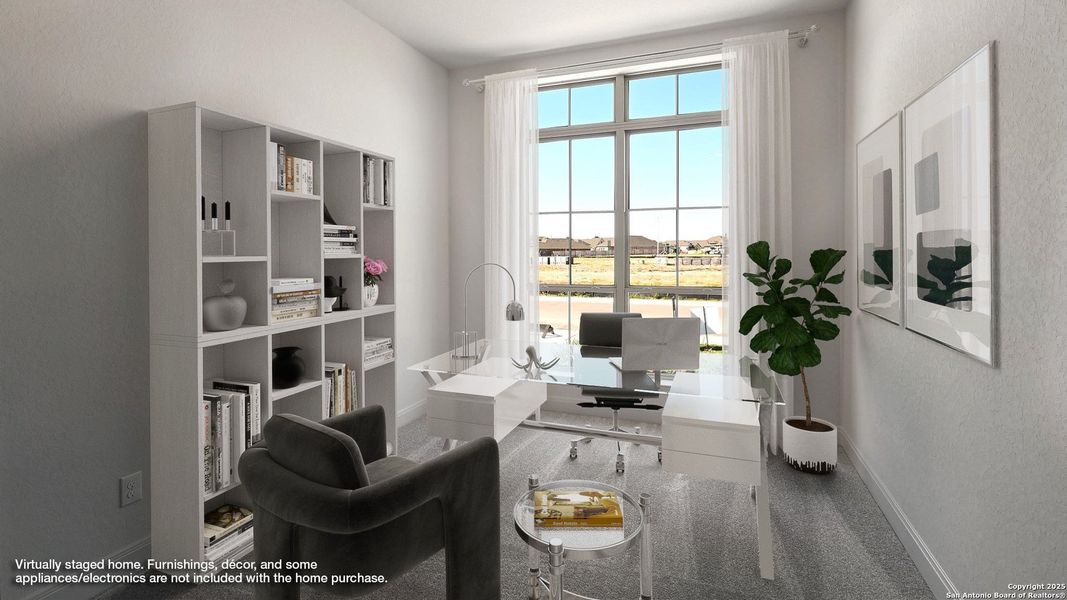 Furnished interior view inside a new home in Meadows Of Mill Creek 60', Seguin (Image 12).