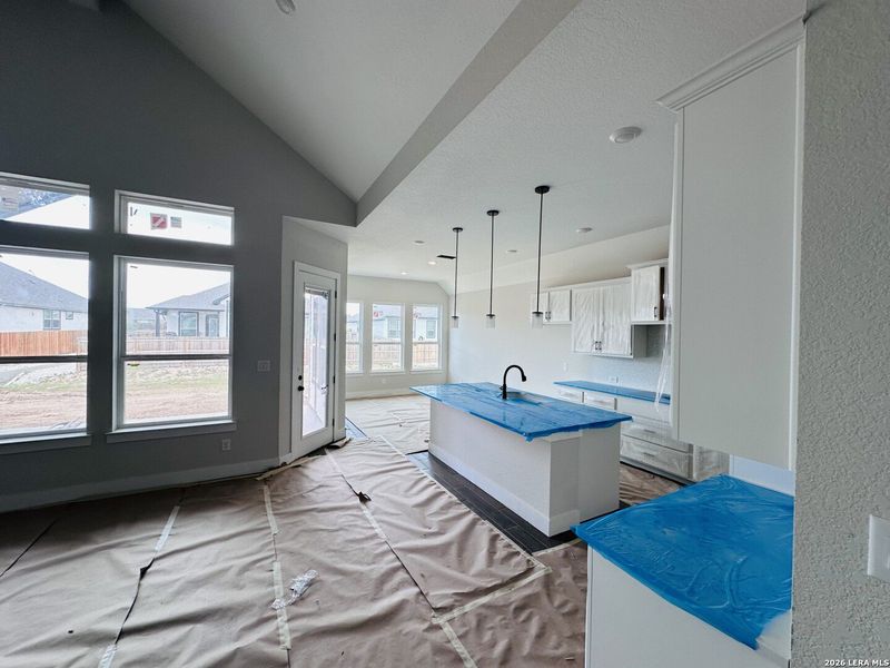 In-progress construction of a new home in Village at Three Oaks, Seguin, TX (Image 18).