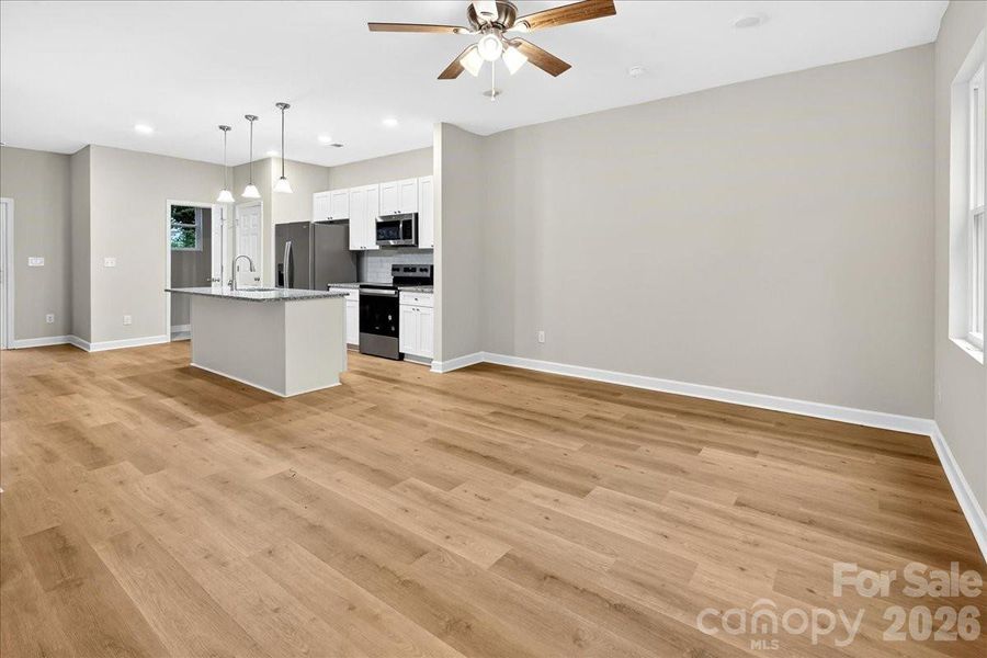 Open floor plan Open floor plan