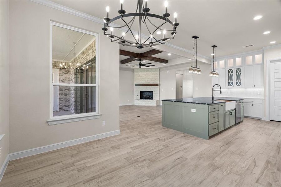 Furnished interior view inside a new home in , Decatur (Image 8).