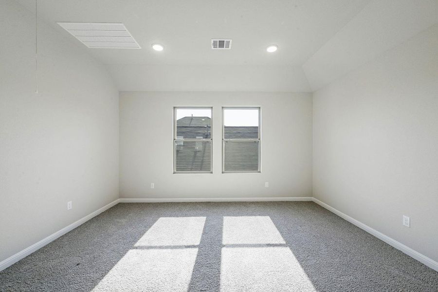 Game Room in the Willow home plan by Trophy Signature Homes – REPRESENTATIVE PHOTO