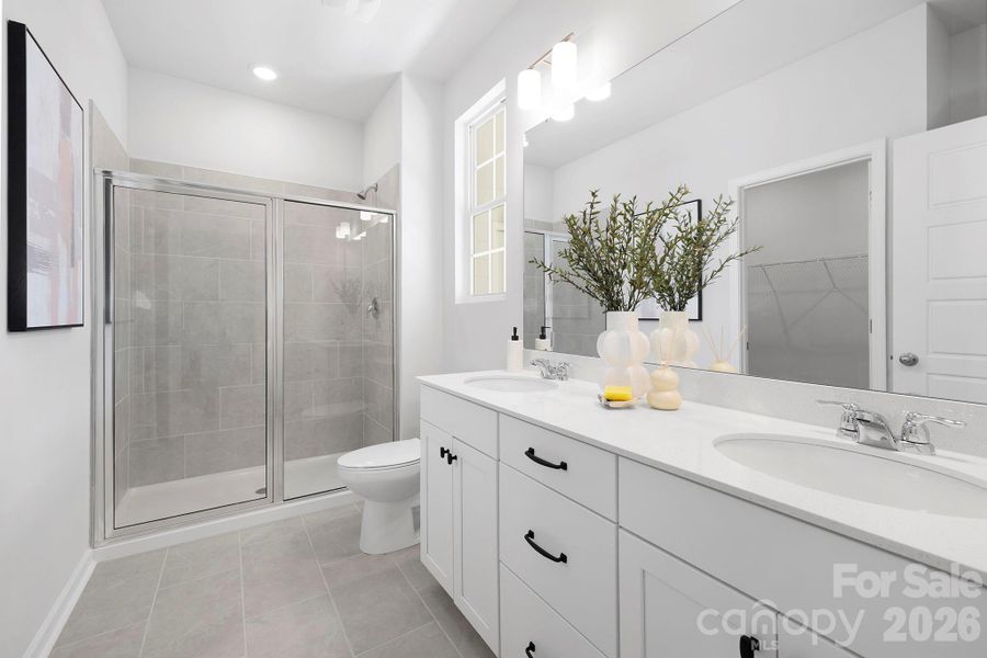 Furnished interior view inside a new home in Edgewood Preserve, Huntersville (Image 8).