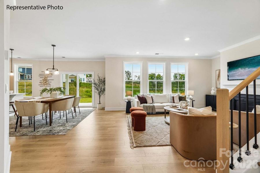 Furnished interior view inside a new home in Avalon of Gastonia, Gastonia (Image 17).