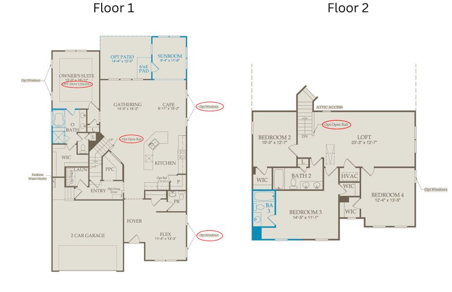 2D floor plan layout of this home in Lewiston Meadows, Greensboro, NC (Image 4).