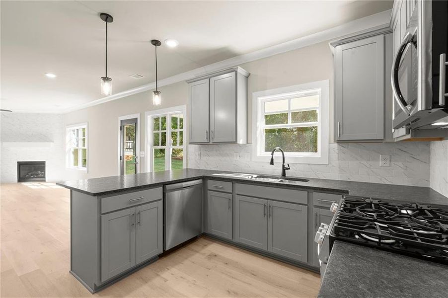 Furnished interior view inside a new home in , Covington (Image 5).