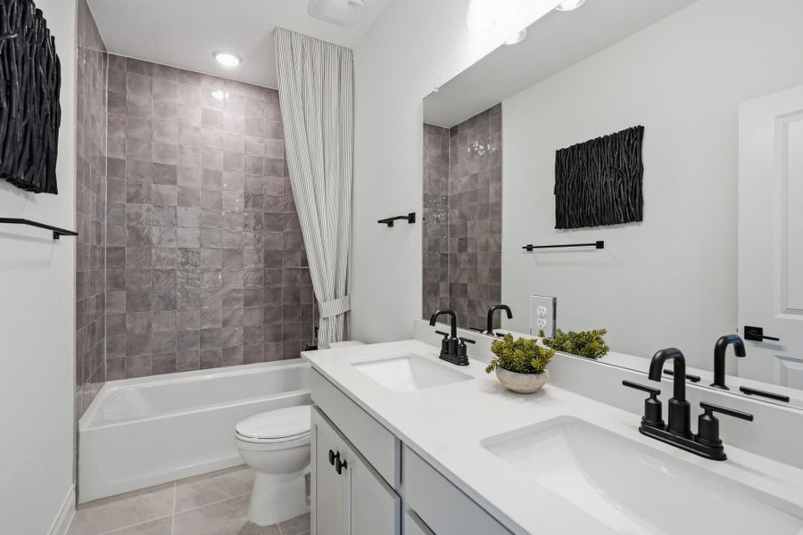 Representative furnished interior of a home built from the Rainier by Pulte Homes in Davis Ranch, San Antonio (Image 6).