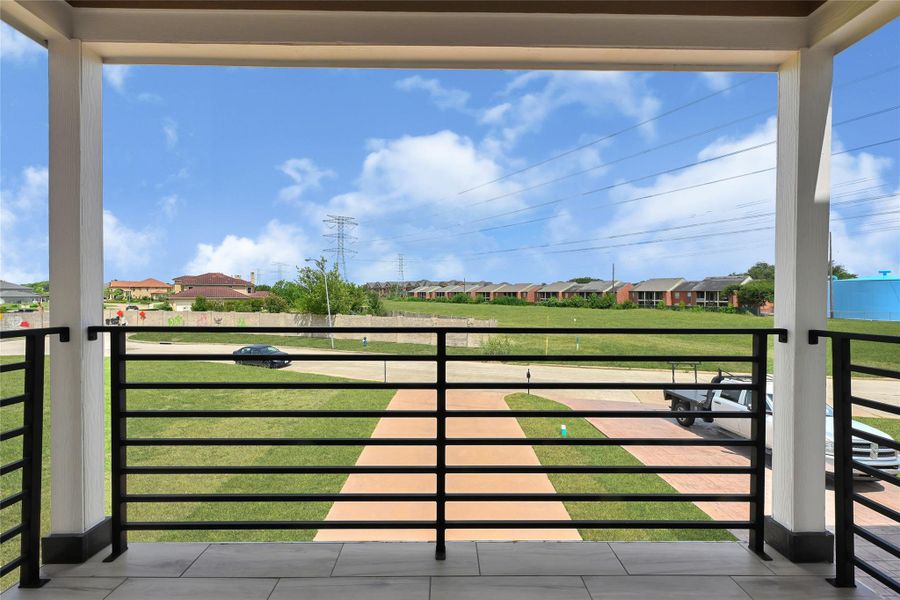 Exterior details and patio area of a home in , Houston (Image 3).