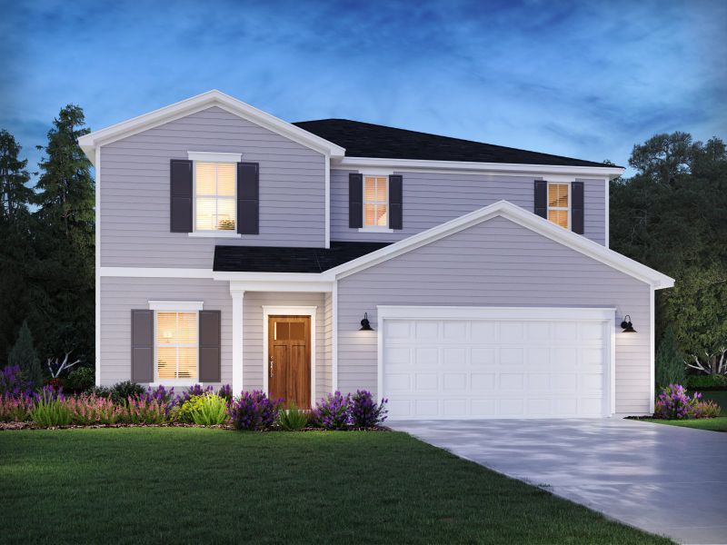 Representative exterior photo of a completed home built from the Dakota by Meritage Homes in Mission Hills, La Vergne, TN (Image 2). Representative exterior photo of a completed home built from the Dakota by Meritage Homes in Mission Hills, La Vergne, TN (Image 2).