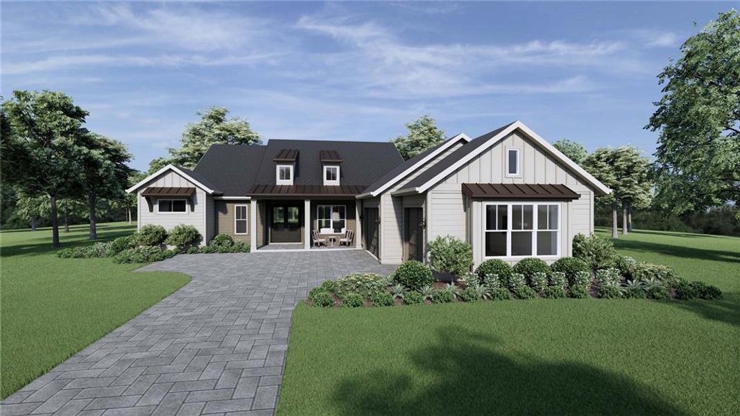 Front exterior of a new home in , Archer, FL, highlighting curb appeal (Image 1). Front exterior of a new home in , Archer, FL, highlighting curb appeal (Image 1).