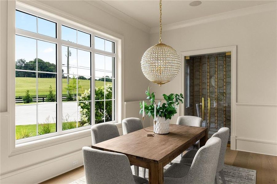 Furnished interior view inside a new home in , Canton (Image 9).