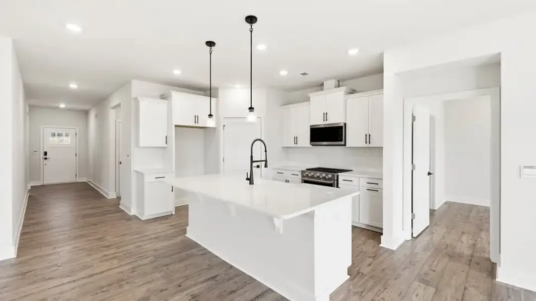 Furnished interior view inside a new home in Spring Ridge Reserve, Anderson (Image 8).