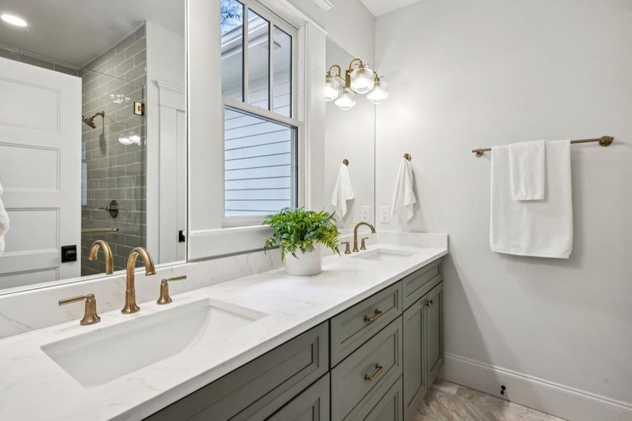 Furnished interior view inside a new home in , Atlanta (Image 10).