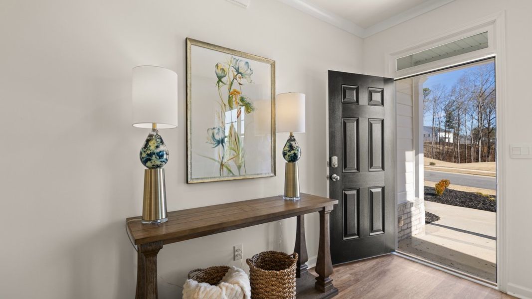 Representative furnished interior of a home built from the Hayden by D.R. Horton in Champion's Run, Lithonia (Image 18).