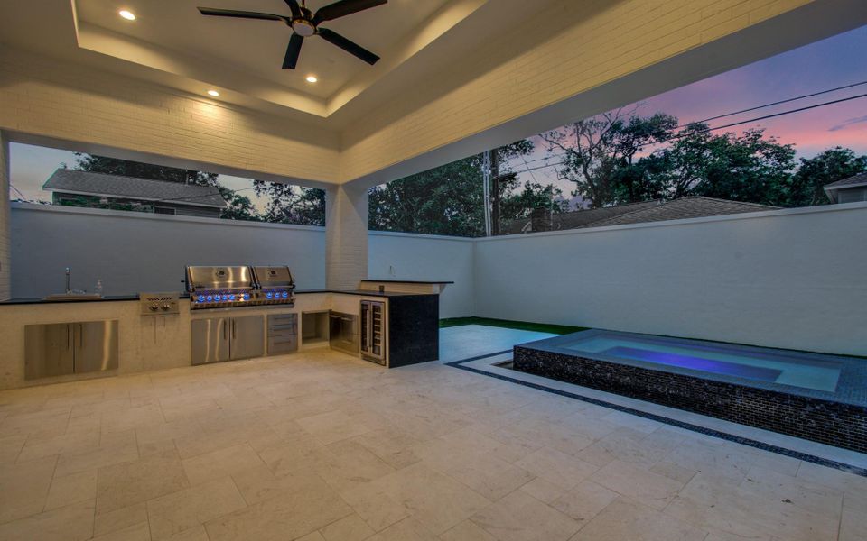 Exterior details and patio area of a home in , Houston (Image 31).