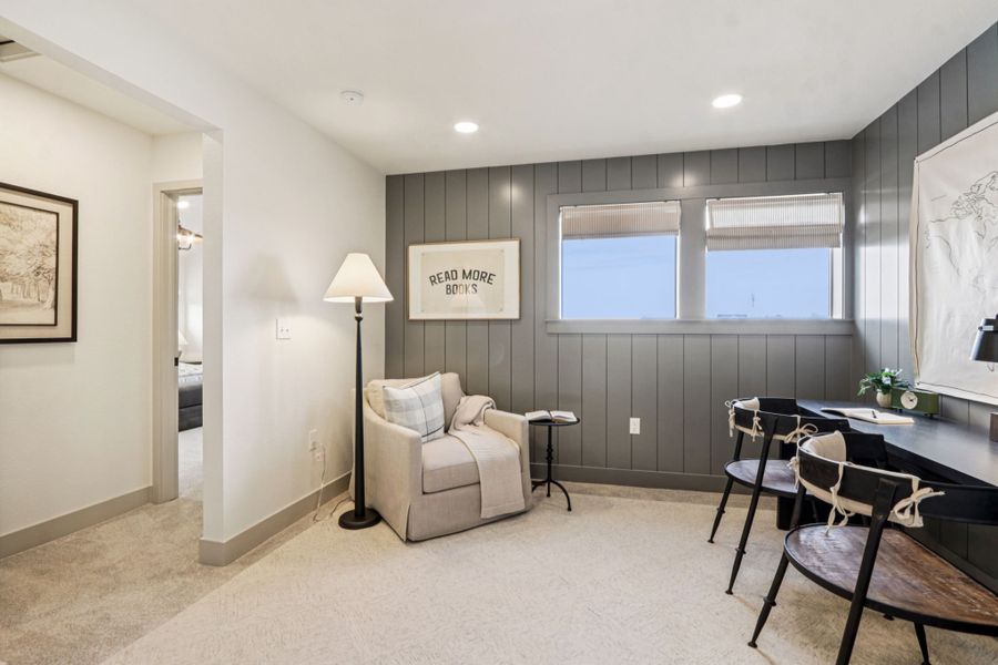 Furnished interior view inside a new home in Trailside, Timnath (Image 45).