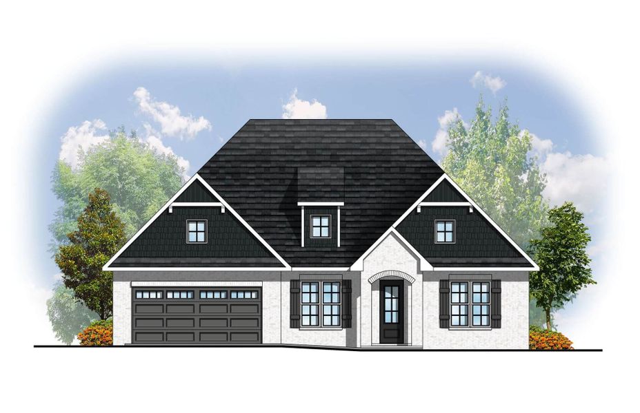 Architectural rendering of home exteriors planned for Enclave At Harvey in Knoxville, TN (Image 15).