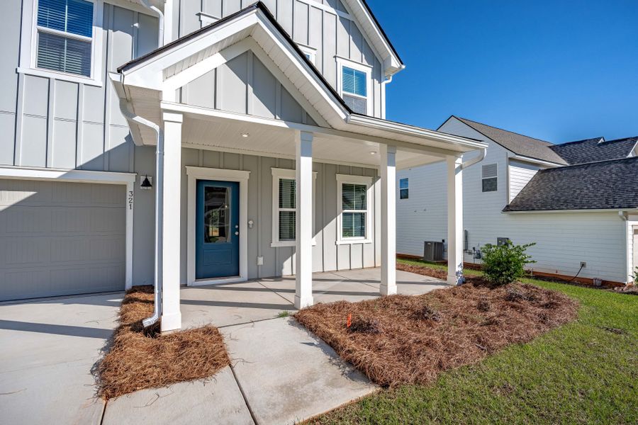 Exterior details and patio area of a home in Carriage Estates, Lexington (Image 3). Exterior details and patio area of a home in Carriage Estates, Lexington (Image 3).