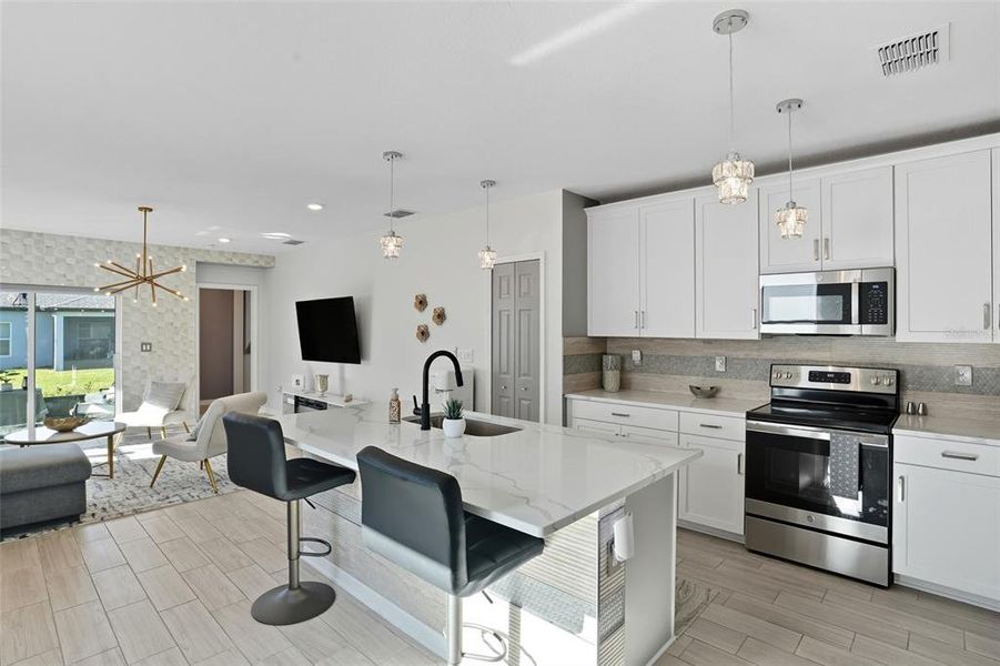 Furnished interior view inside a new home in , Port Charlotte (Image 5). Furnished interior view inside a new home in , Port Charlotte (Image 5).