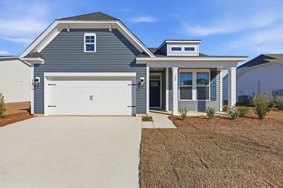 Representative exterior photo of a completed home built from the Habersham II by Great Southern Homes in Edgefield, Loris, SC (Image 33).