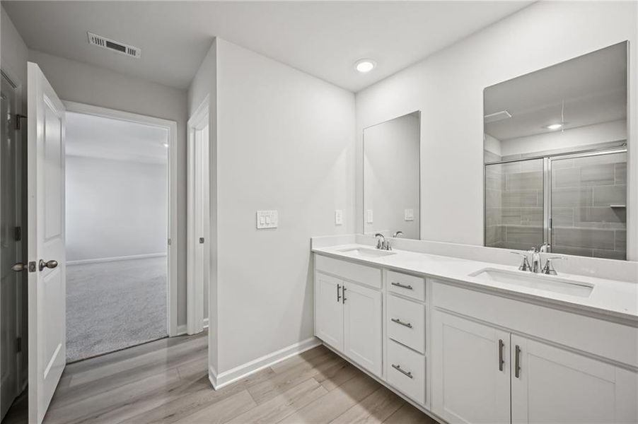 Furnished interior view inside a new home in Creekside at Oxford Park, Fairburn (Image 13).