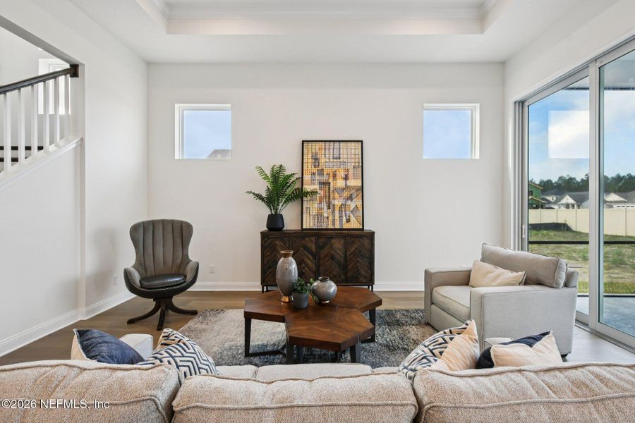 Furnished interior view inside a new home in Nocatee, Ponte Vedra (Image 47).