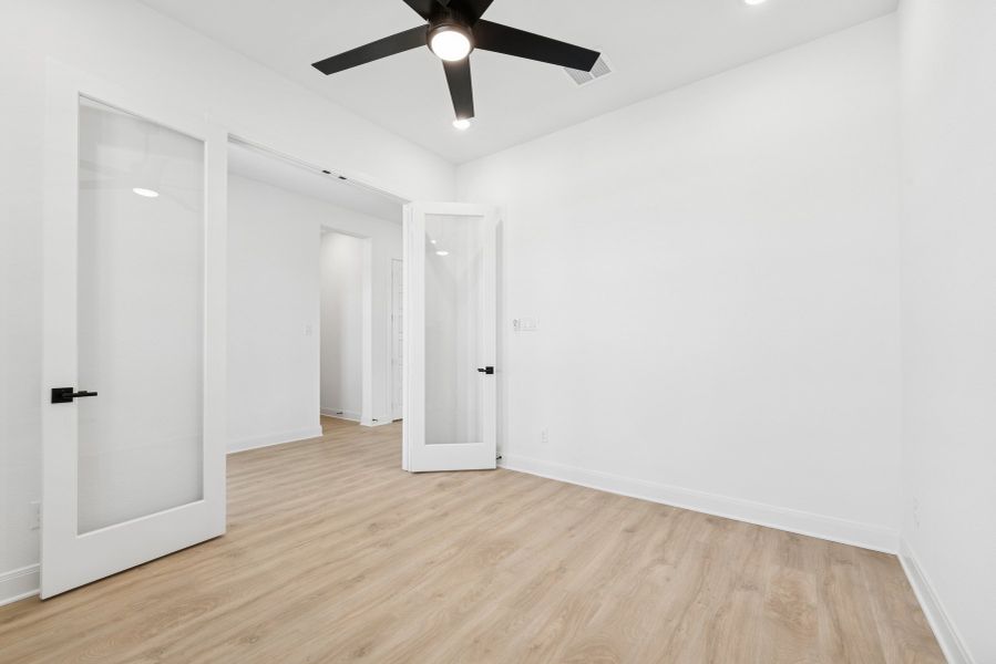 Representative unfurnished interior of a home built from the The Gammill by David Weekley Homes in Pecan Square - Estates, Northlake (Image 9). Representative unfurnished interior of a home built from the The Gammill by David Weekley Homes in Pecan Square - Estates, Northlake (Image 9).