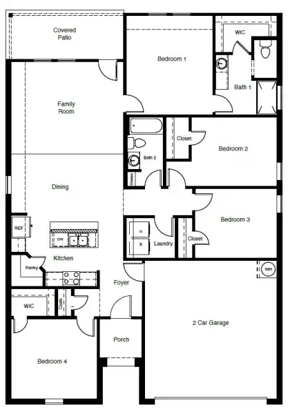 2D floor plan layout of this home in Rosewood at Beltmill, Fort Worth, TX (Image 3). 2D floor plan layout of this home in Rosewood at Beltmill, Fort Worth, TX (Image 3).