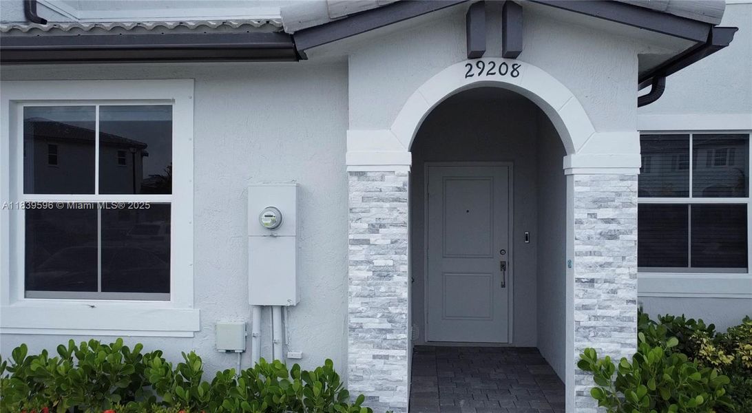 Exterior details and patio area of a home in , Homestead (Image 3). Exterior details and patio area of a home in , Homestead (Image 3).