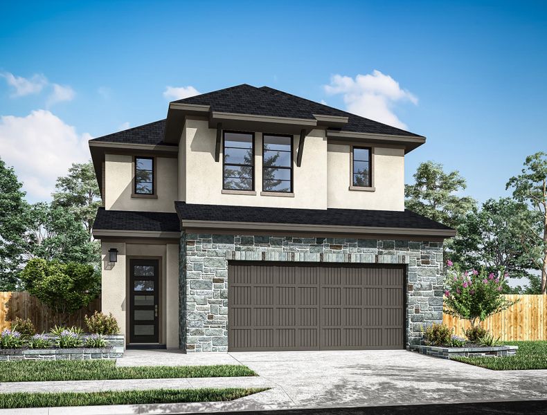 Representative exterior photo of a completed home built from the Kea by Tri Pointe Homes in Trillium, Richmond, TX (Image 23).