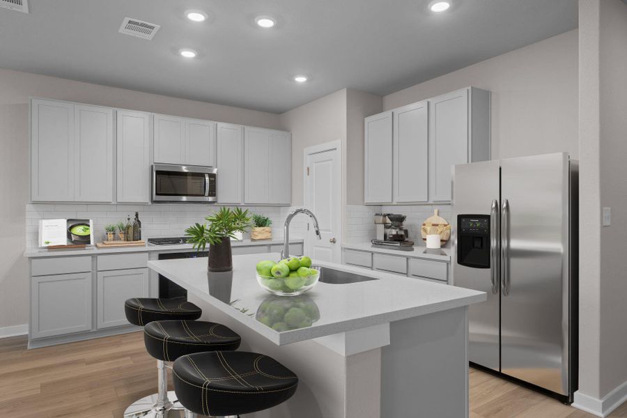 Light & Bright Kitchen - Virtually Staged