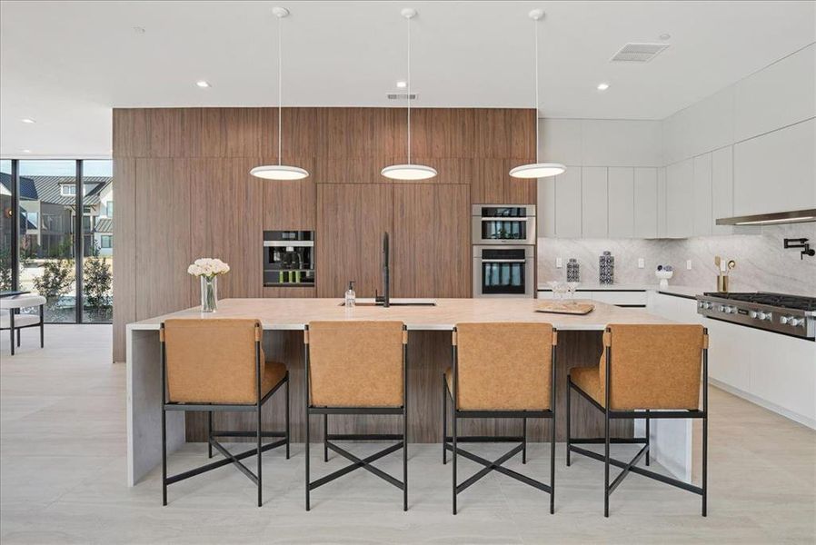 Furnished interior view inside a new home in , Heath (Image 25).