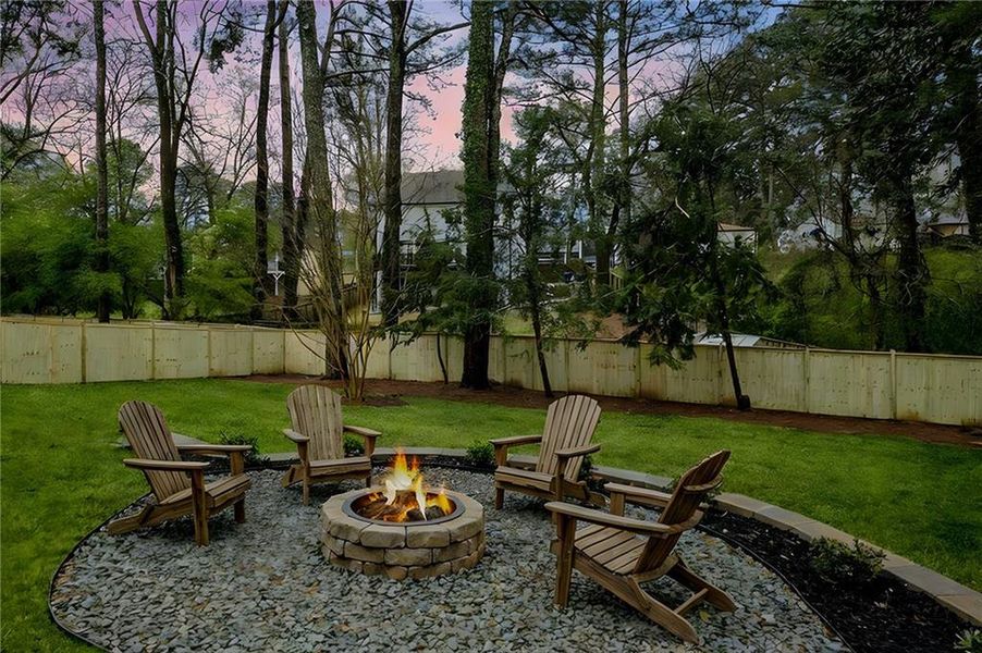 Exterior details and patio area of a home in , Atlanta (Image 24).