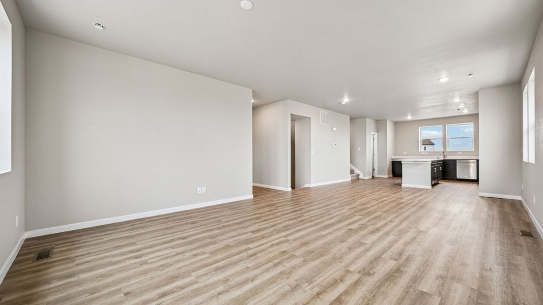 Furnished interior view inside a new home in Windler Townhomes, Aurora (Image 8).