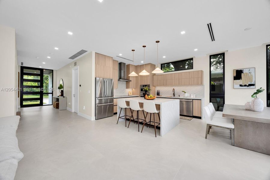Furnished interior view inside a new home in , Miami (Image 43).