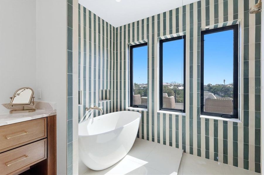 Furnished interior view inside a new home in , Anna Maria (Image 64).