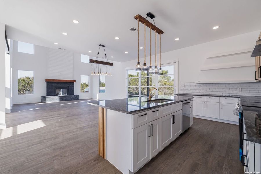 Furnished interior view inside a new home in , Fischer (Image 11).