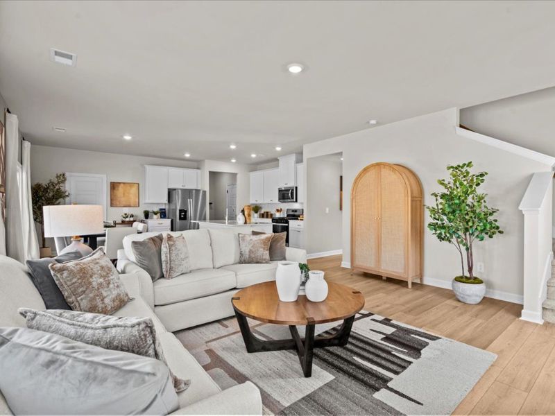 Furnished interior view inside a new home in River Glen, Angier (Image 9).