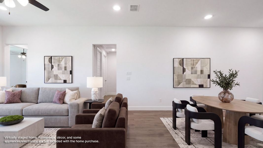 Furnished interior view inside a new home in Trinity Falls, McKinney (Image 7).