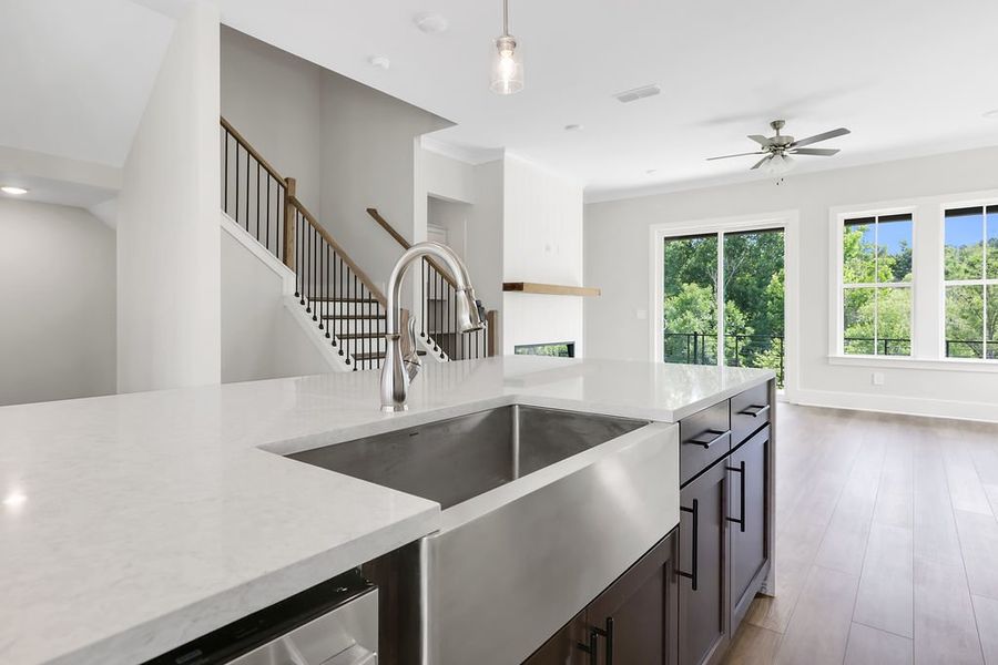 Furnished interior view inside a new home in Echo Park, Suwanee (Image 9).