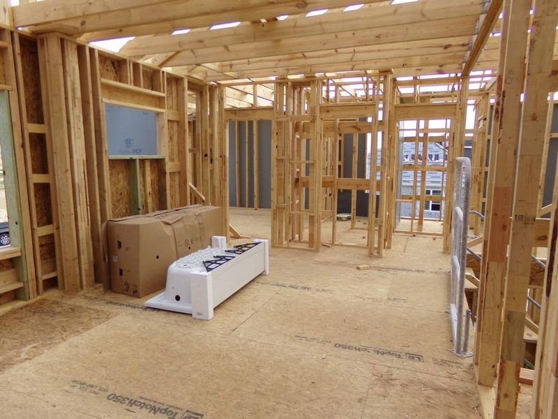 In-progress construction of a new home in Dunham Pointe 65' Homesites, Cypress, TX (Image 6).