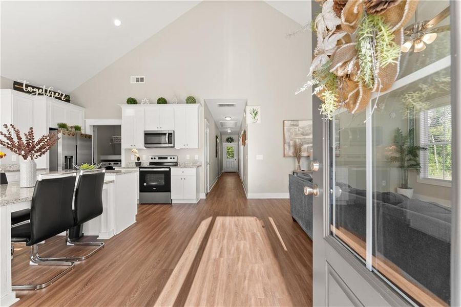 Furnished interior view inside a new home in , Cleveland (Image 4).