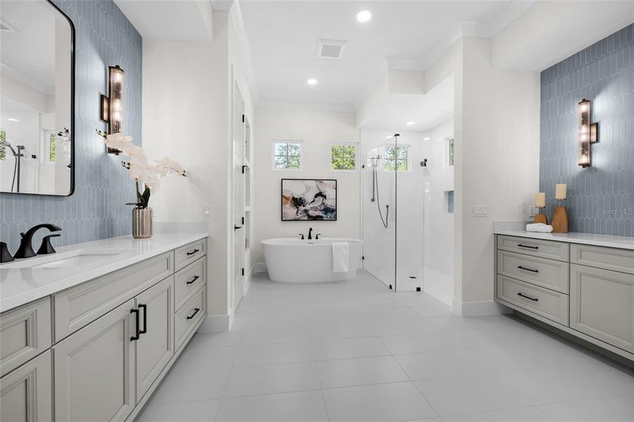 Furnished interior view inside a new home in , Gainesville (Image 9).