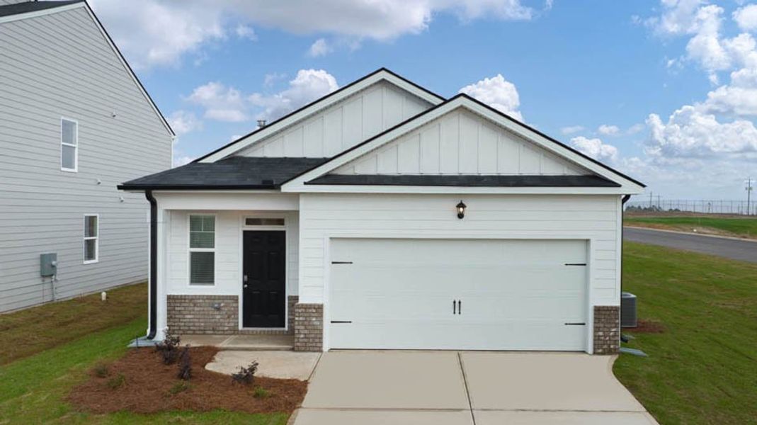 Representative exterior photo of a completed home built from the Burke by D.R. Horton in Estates at Deer Hollow, Grovetown, GA (Image 2).