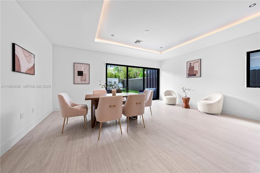 Furnished interior view inside a new home in , Miami (Image 15). Furnished interior view inside a new home in , Miami (Image 15).