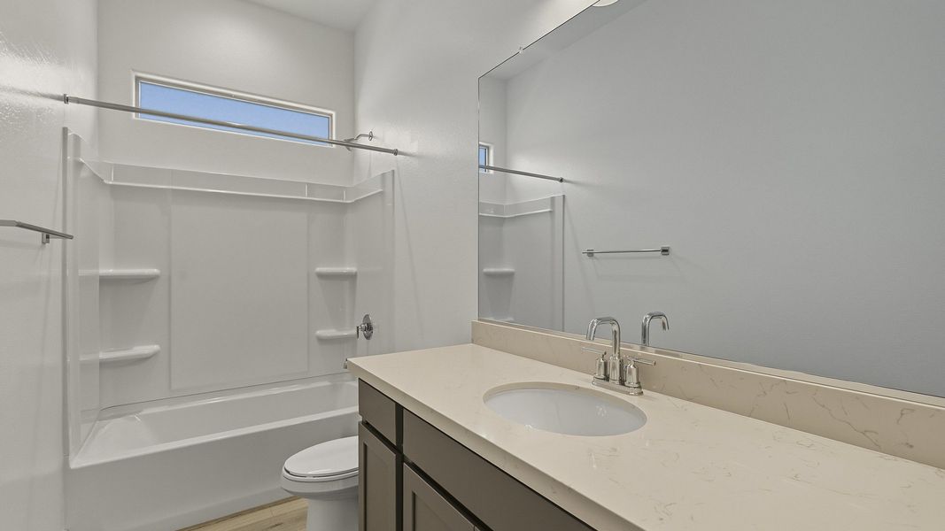 Furnished interior view inside a new home in Hacienda at Estrella, Goodyear (Image 31).