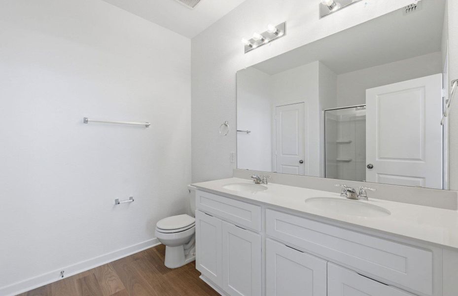 Furnished interior view inside a new home in Sunfield, Buda (Image 8).