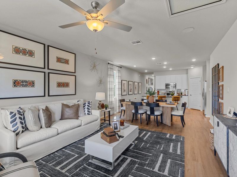 Representative furnished interior of a home built from the The Summit A by Davidson Homes LLC in Morgan Meadows, San Antonio (Image 18). Representative furnished interior of a home built from the The Summit A by Davidson Homes LLC in Morgan Meadows, San Antonio (Image 18).