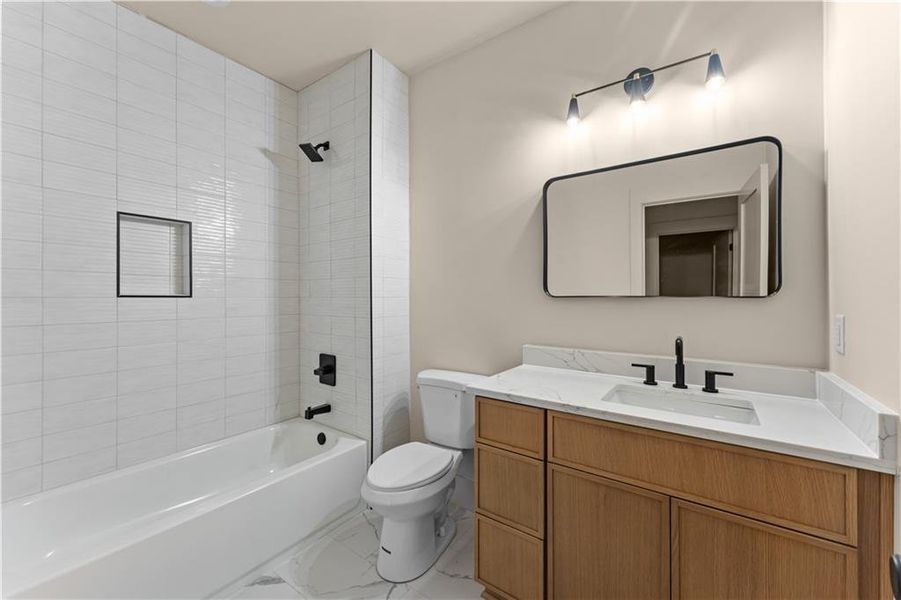 Furnished interior view inside a new home in , Atlanta (Image 37).