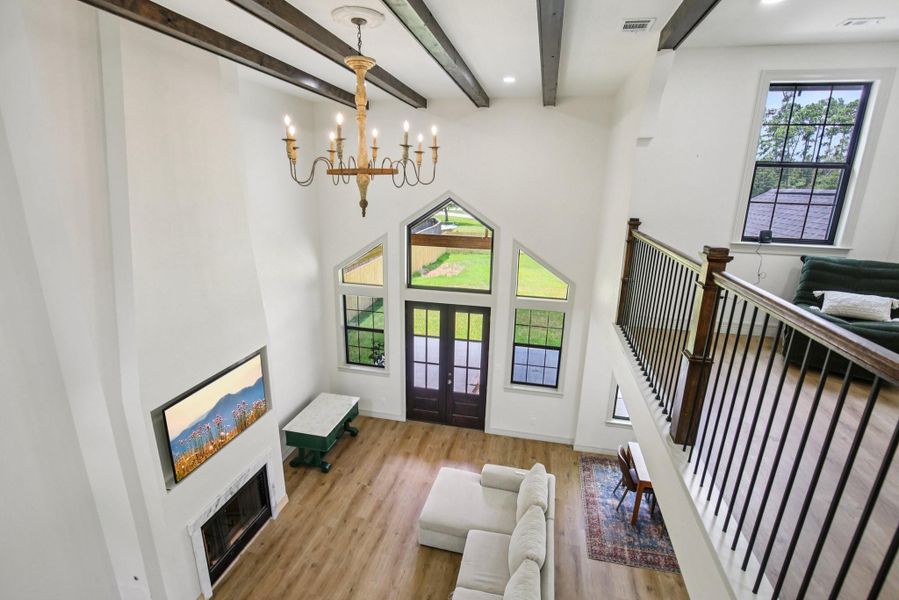 Furnished interior view inside a new home in , Willis (Image 10).